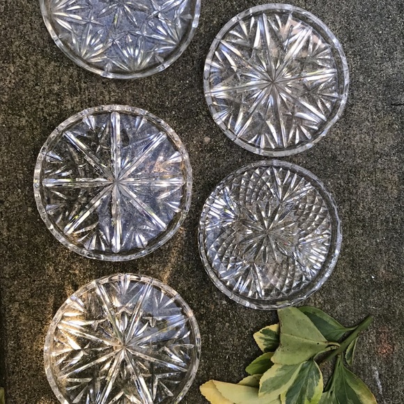 Other - Vintage crystal coasters